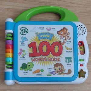 Leap Frog Learning Friends 100 Words Book English & Espanol Like New